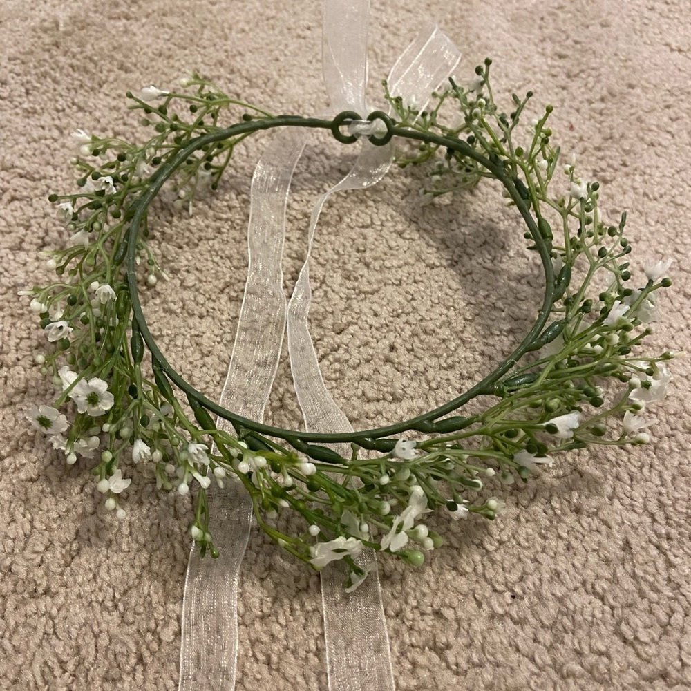 Baby’s Breath Flower Girl Crown